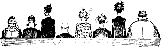 8 men from behind